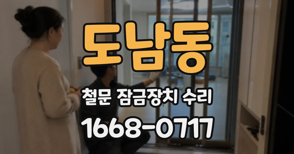 도남동 철문 잠금장치 수리