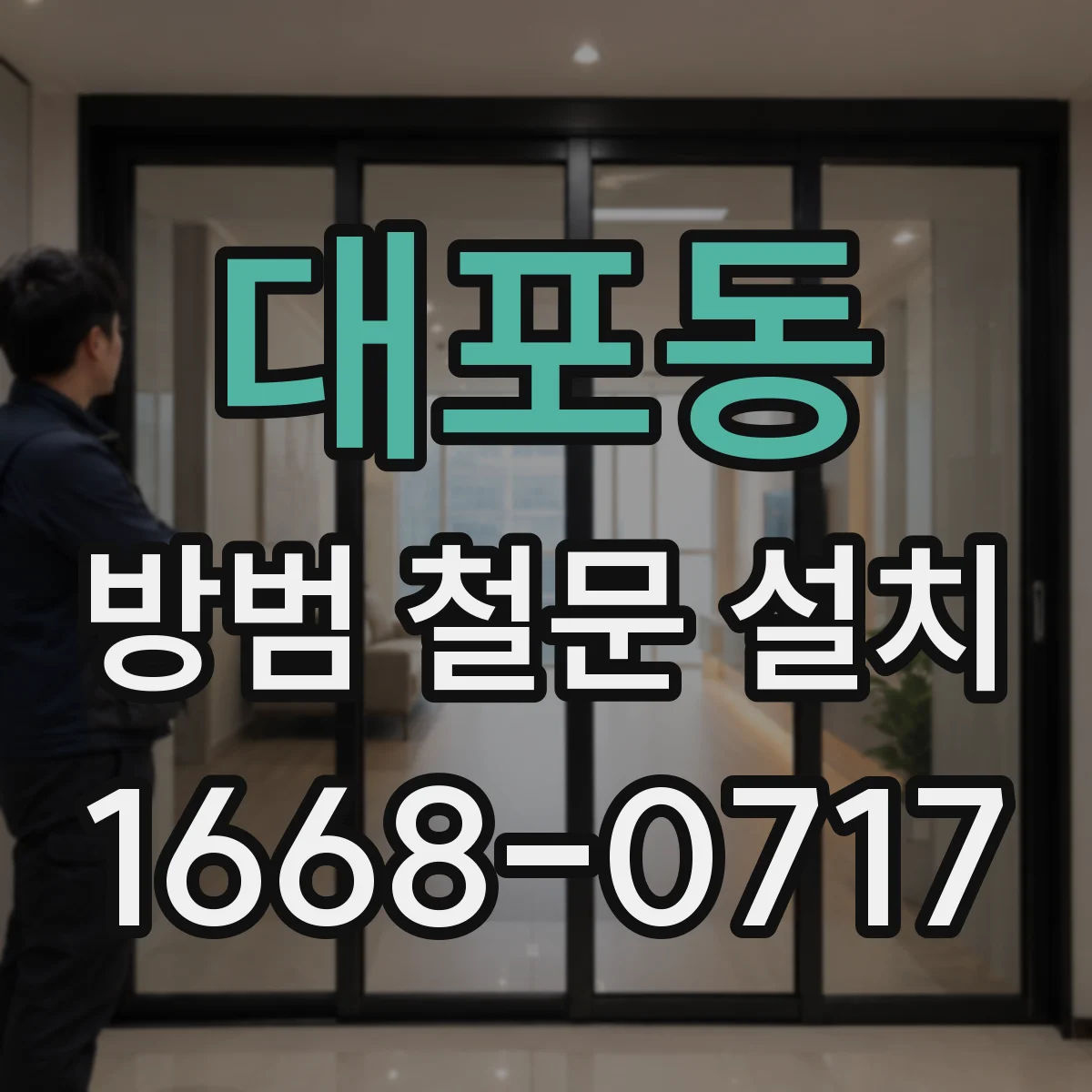 대포동 방범 철문 설치