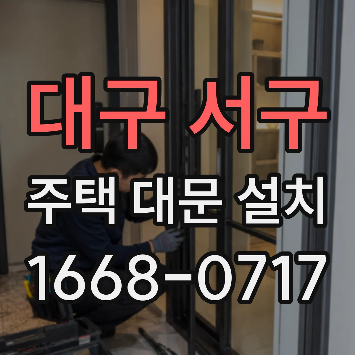 대구 서구 주택 대문 설치