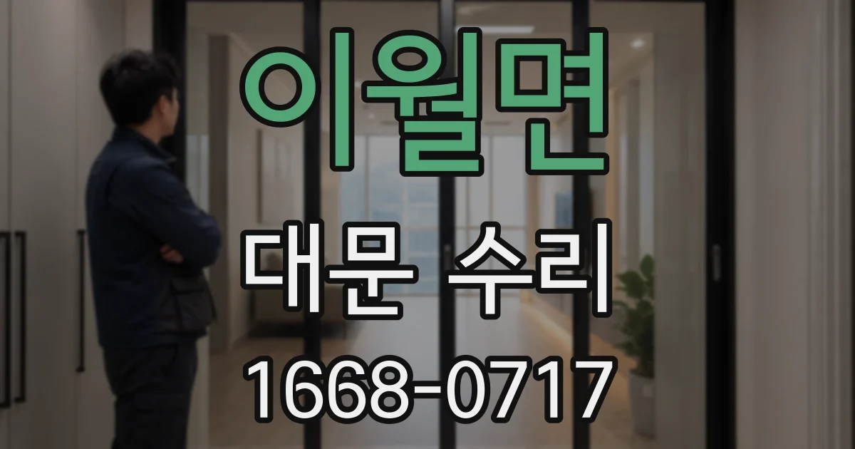 이월면 대문 수리