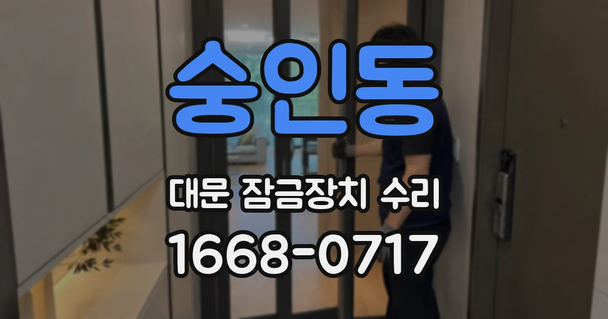 숭인동 대문 잠금장치 수리