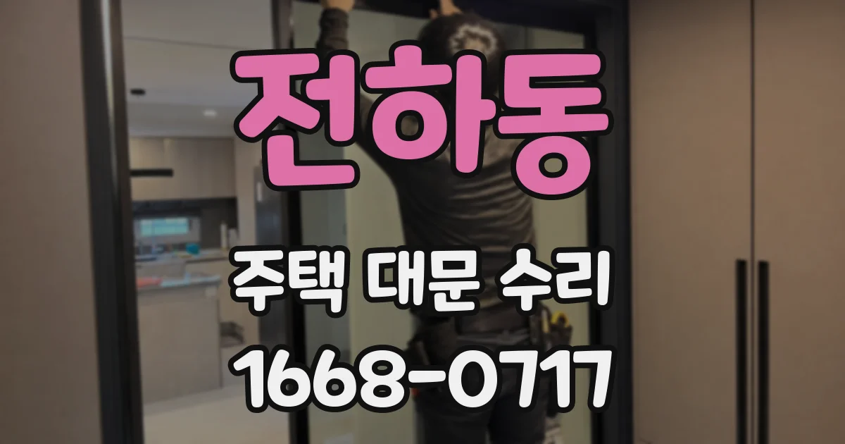 전하동 주택 대문 수리