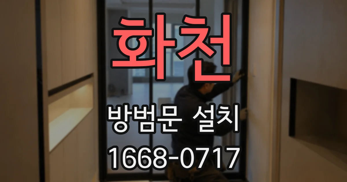 화천 방범문 설치