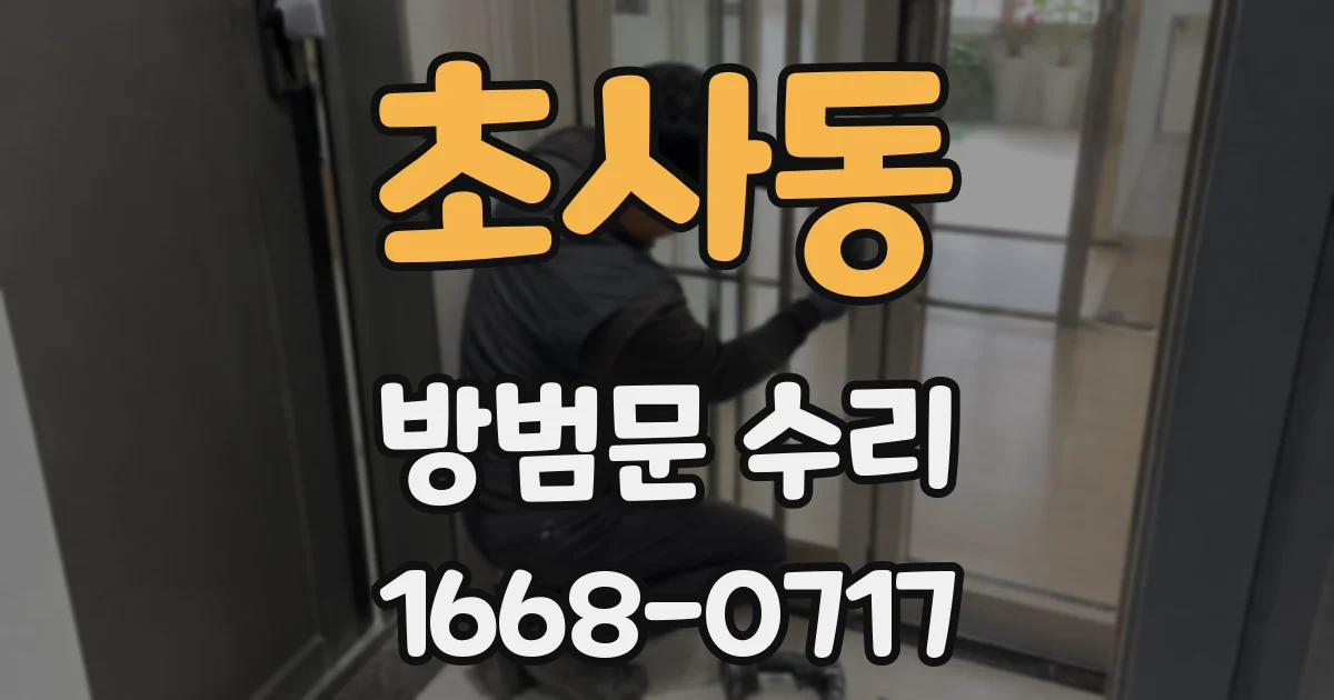 초사동 방범문 수리