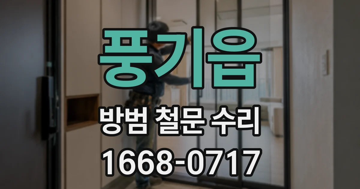풍기읍 방범 철문 수리
