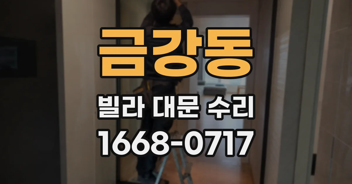 금강동 빌라 대문 수리