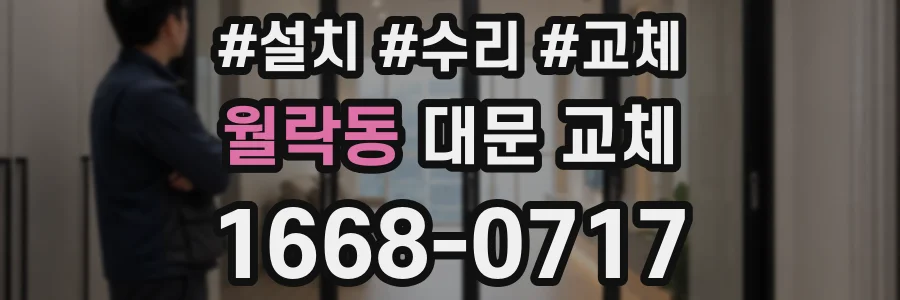 월락동 대문 교체