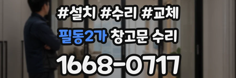 필동2가 창고문 수리