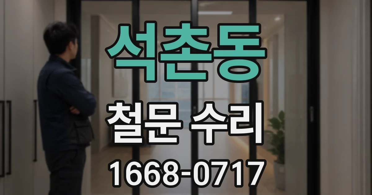 석촌동 철문 수리
