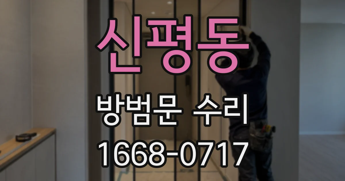 신평동 방범문 수리