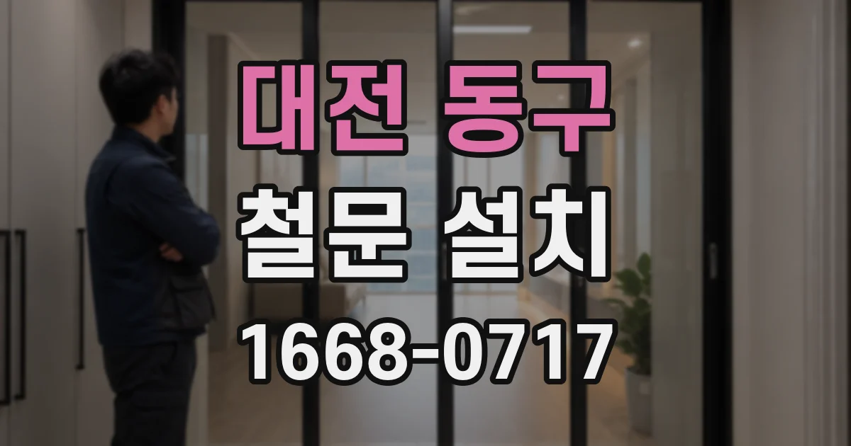 대전 동구 철문 설치
