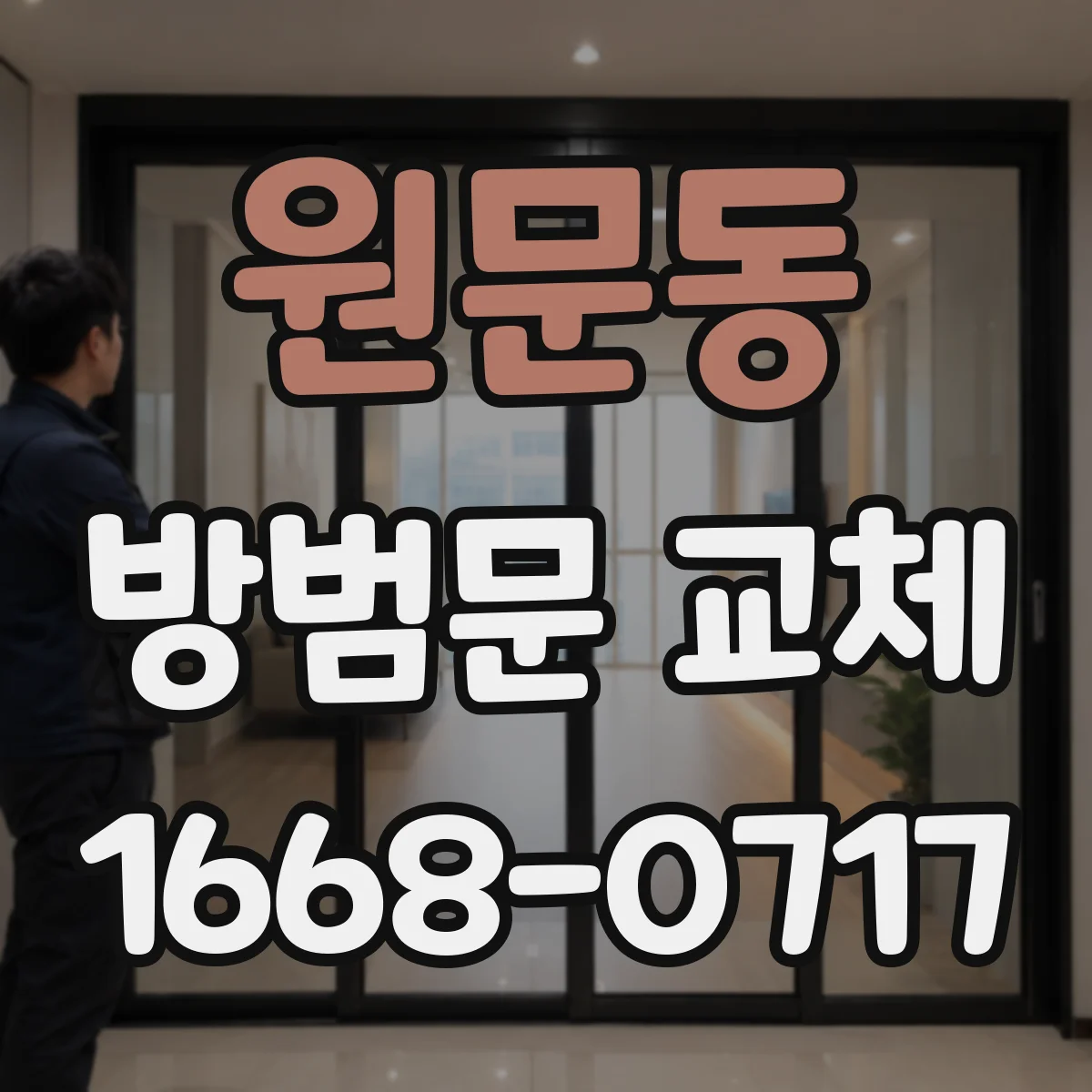 원문동 방범문 교체