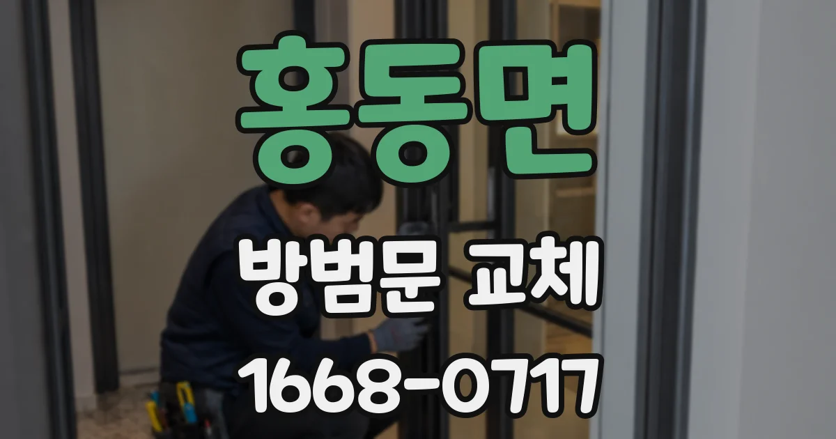 홍동면 방범문 교체