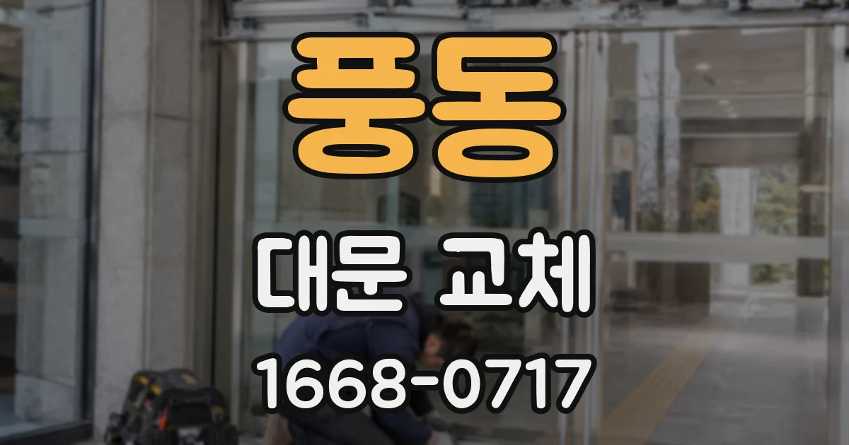 풍동 대문 교체