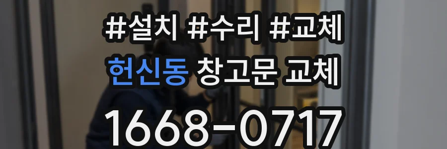 헌신동 창고문 교체