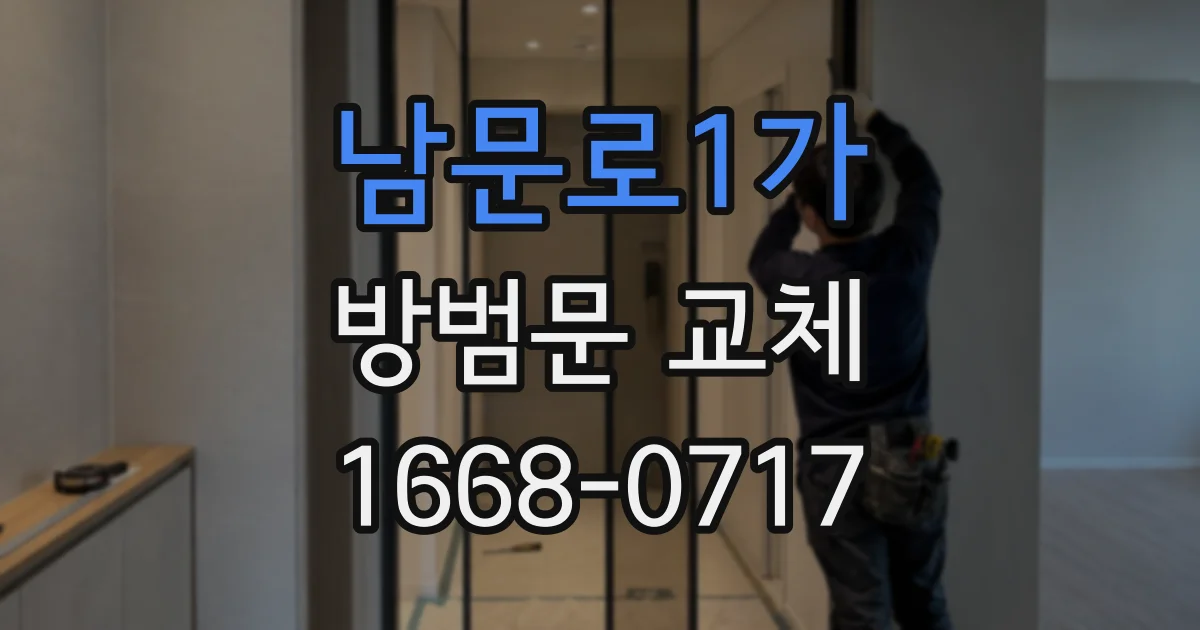남문로1가 방범문 교체