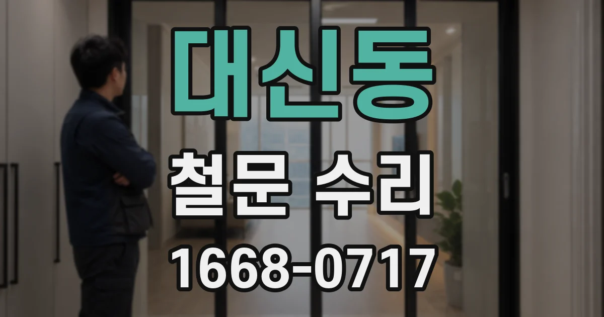 대신동 철문 수리