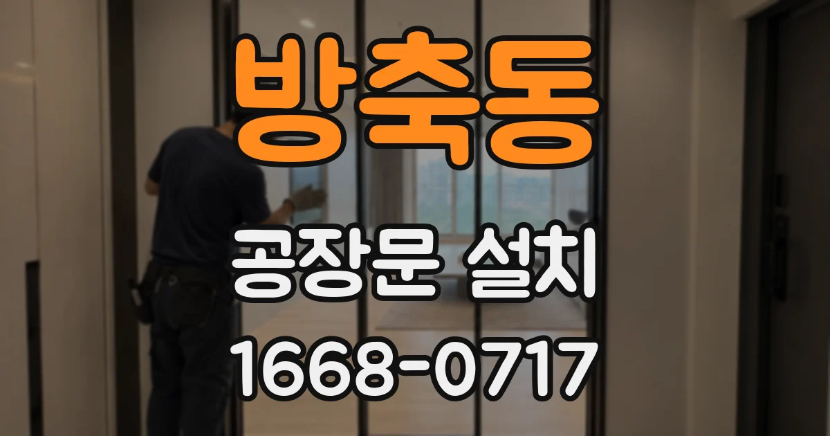 방축동 공장문 설치