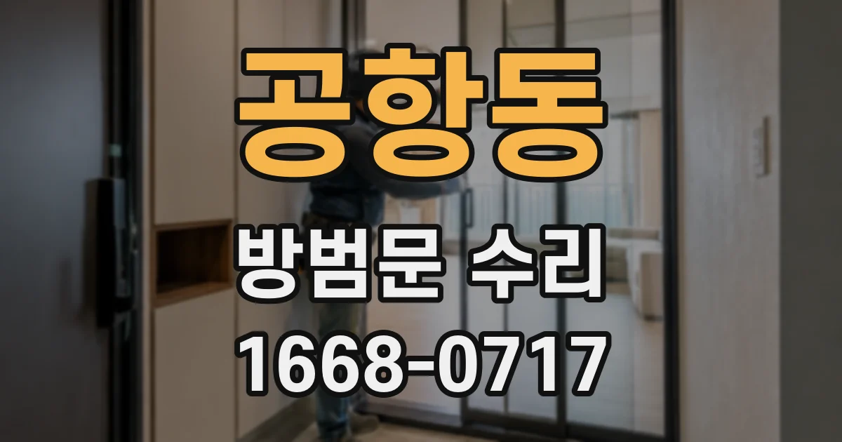 공항동 방범문 수리