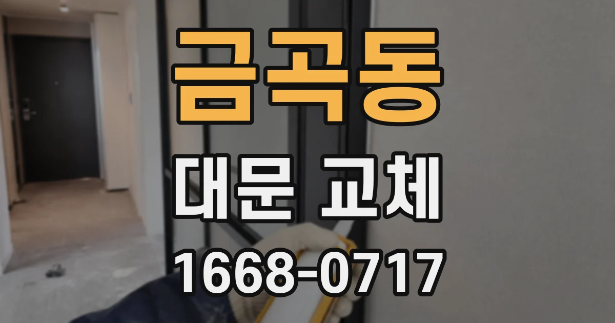 금곡동 대문 교체