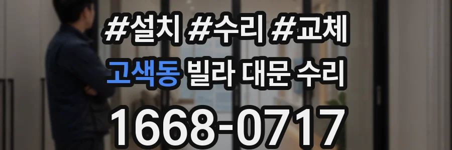 고색동 빌라 대문 수리
