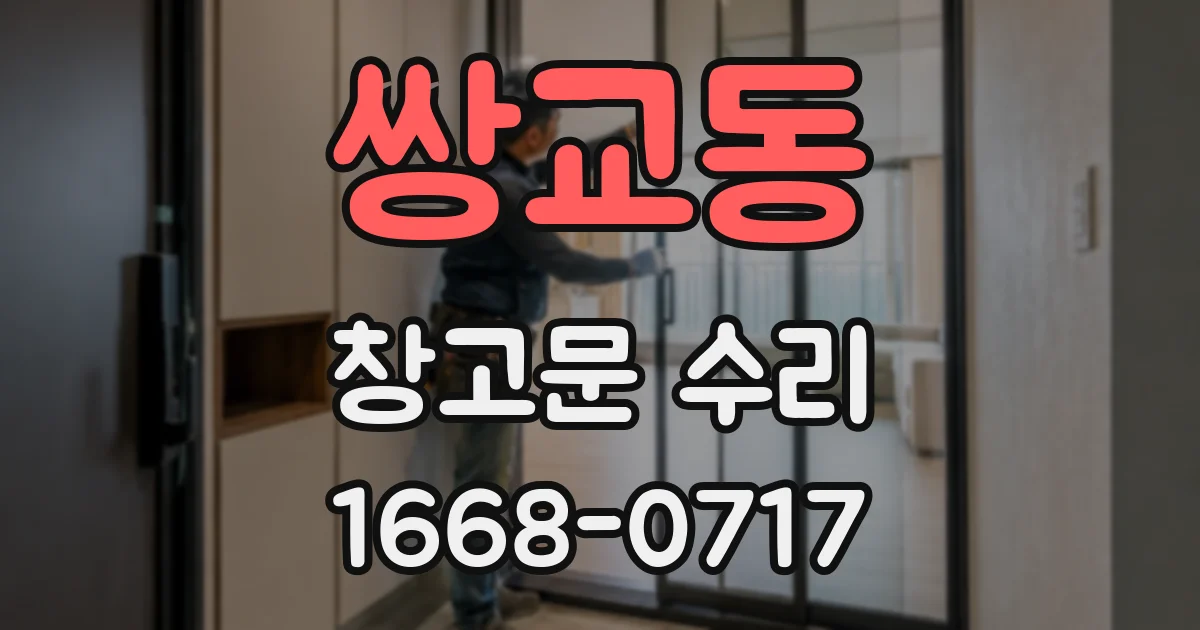 쌍교동 창고문 수리