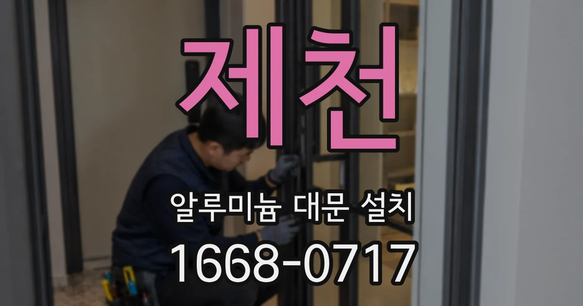 제천 알루미늄 대문 설치