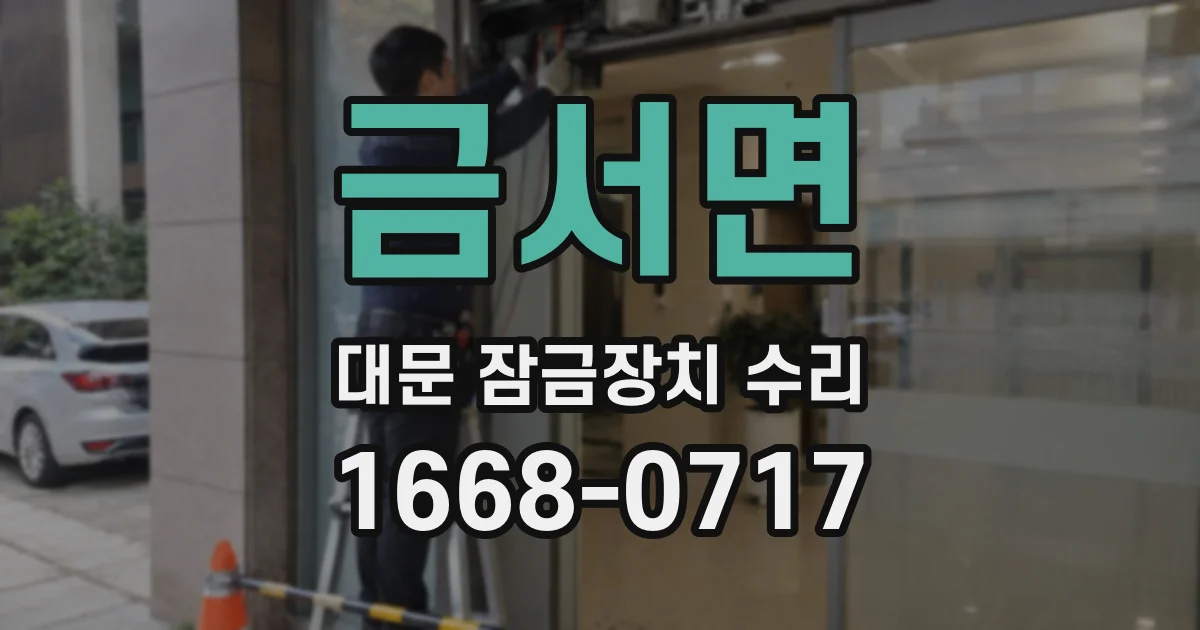 금서면 대문 잠금장치 수리