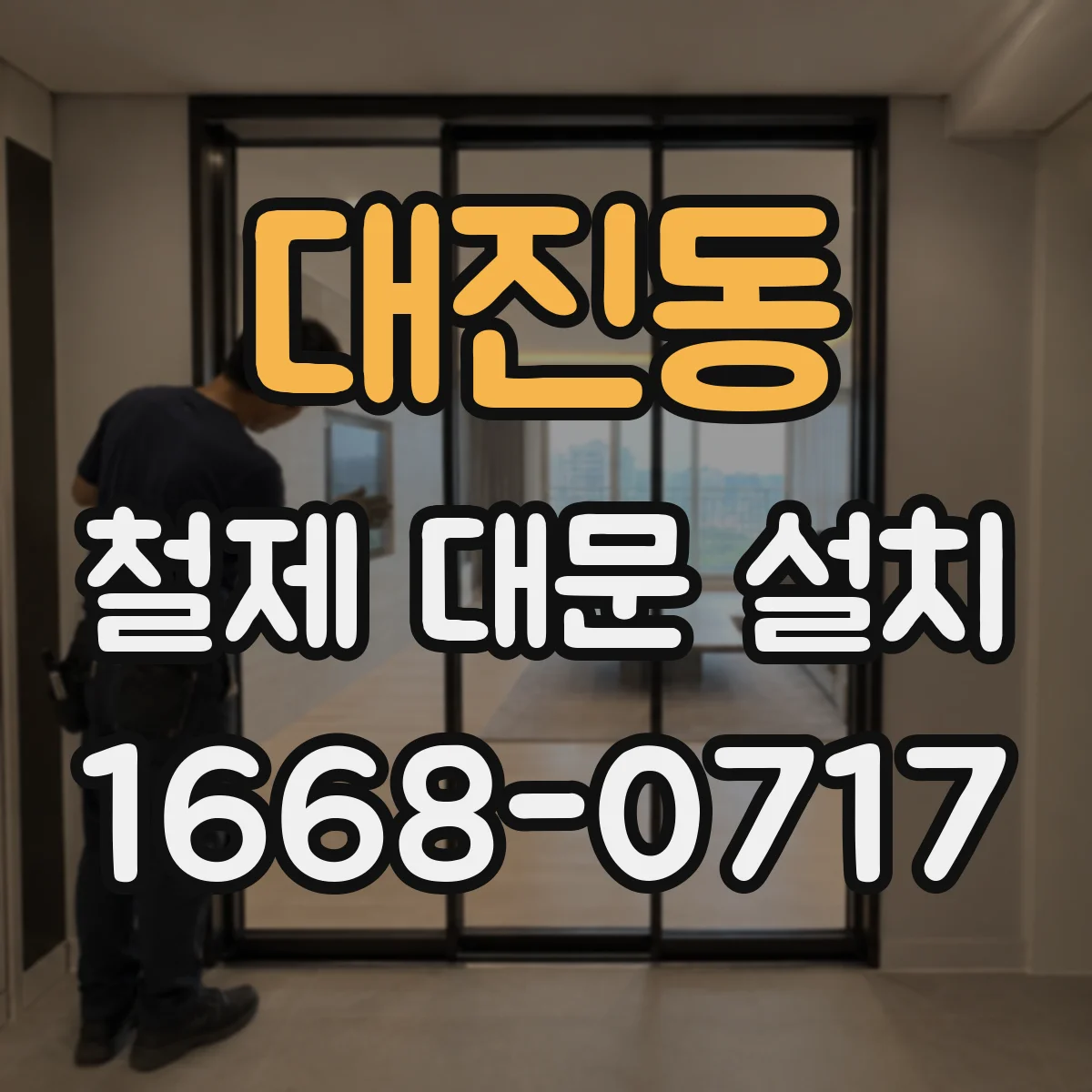 대진동 철제 대문 설치