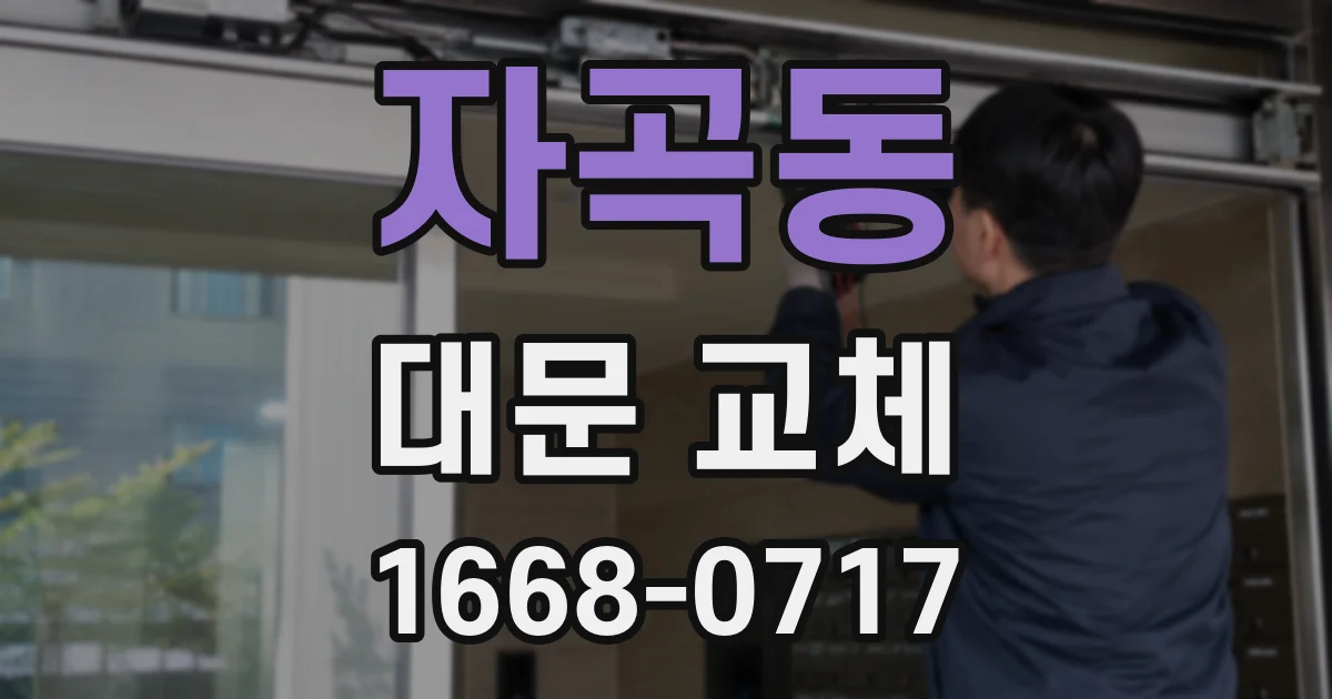 자곡동 대문 교체