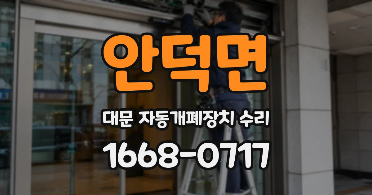 안덕면 대문 자동개폐장치 수리