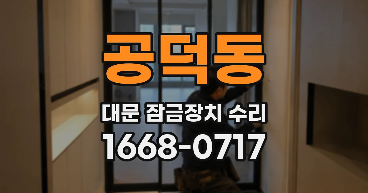 공덕동 대문 잠금장치 수리