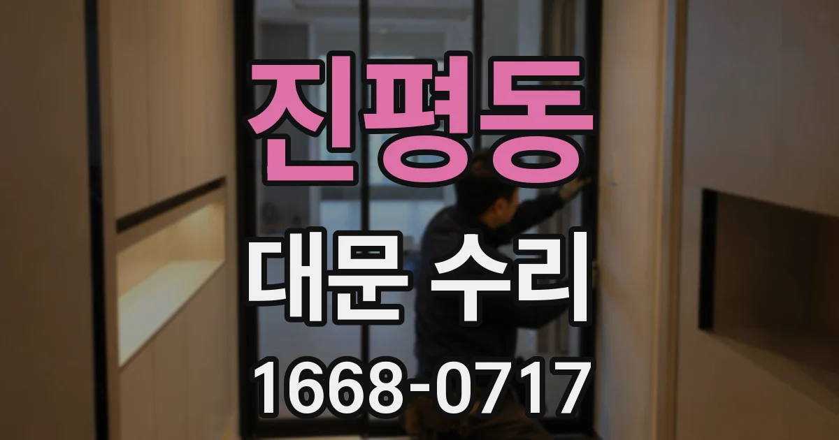 진평동 대문 수리