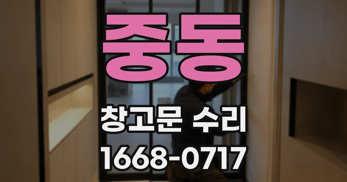 중동 창고문 수리