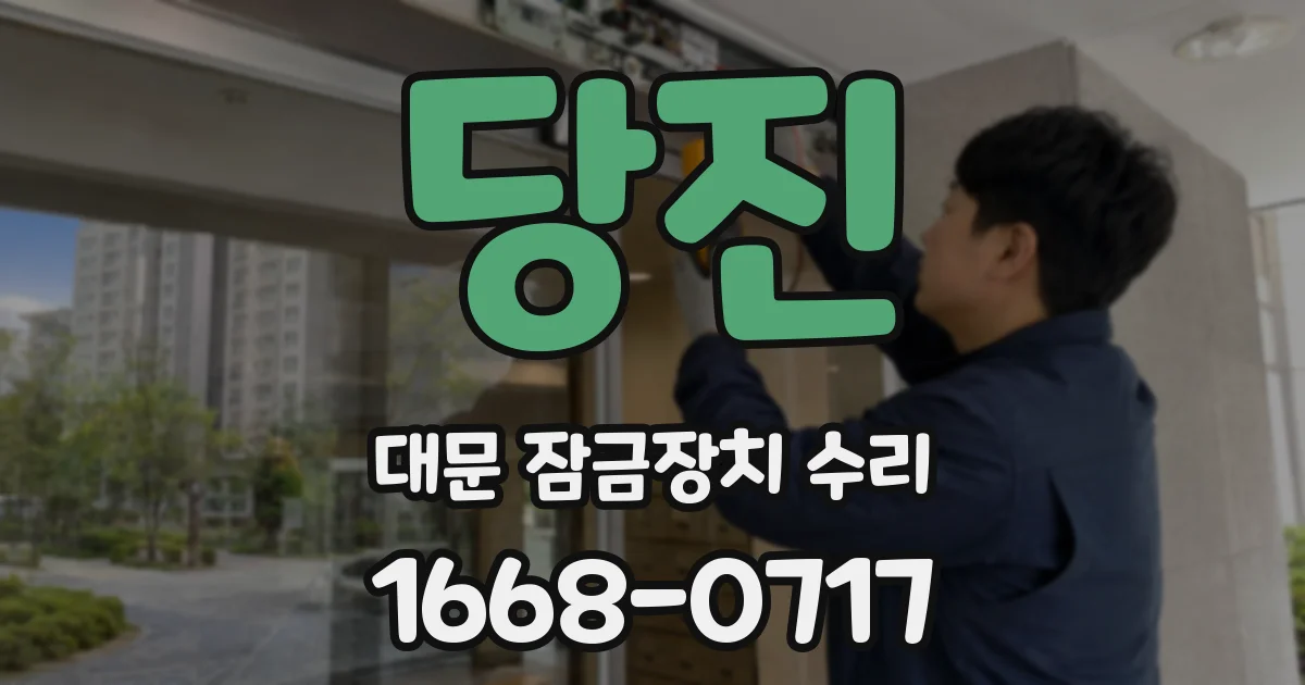 당진 대문 잠금장치 수리