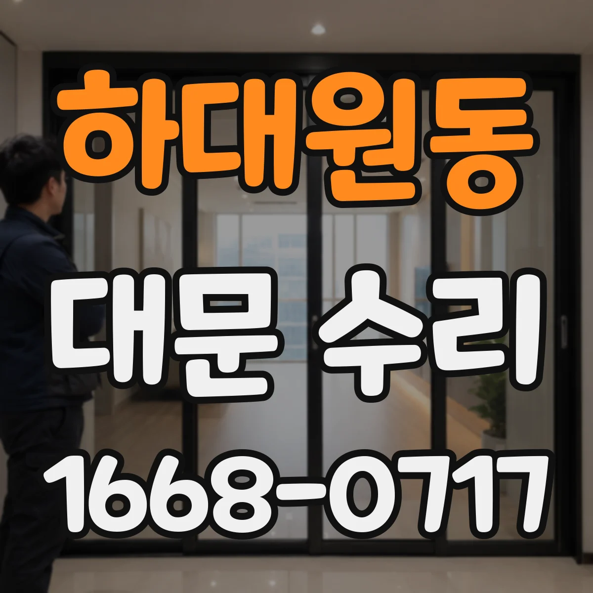 하대원동 대문 수리