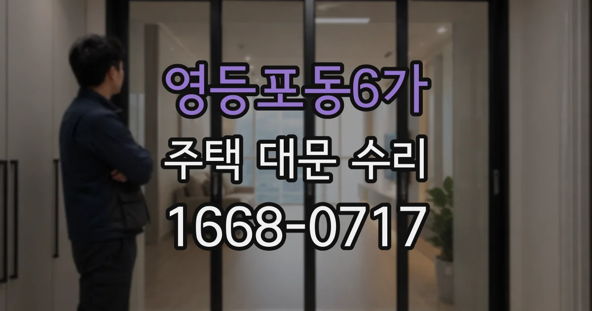 영등포동6가 주택 대문 수리