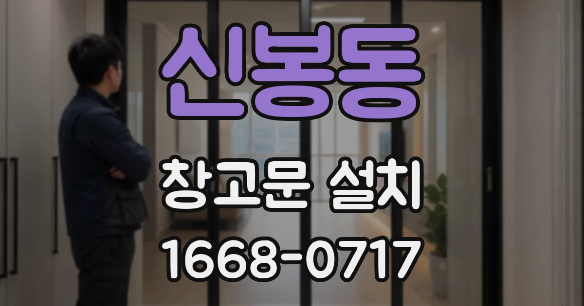 신봉동 창고문 설치