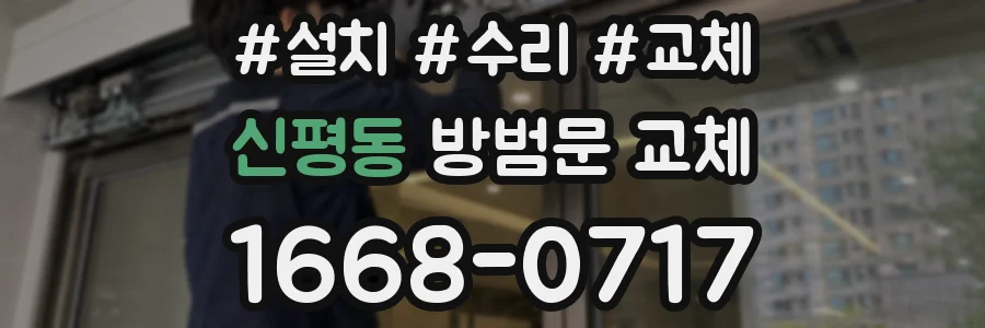 신평동 방범문 교체
