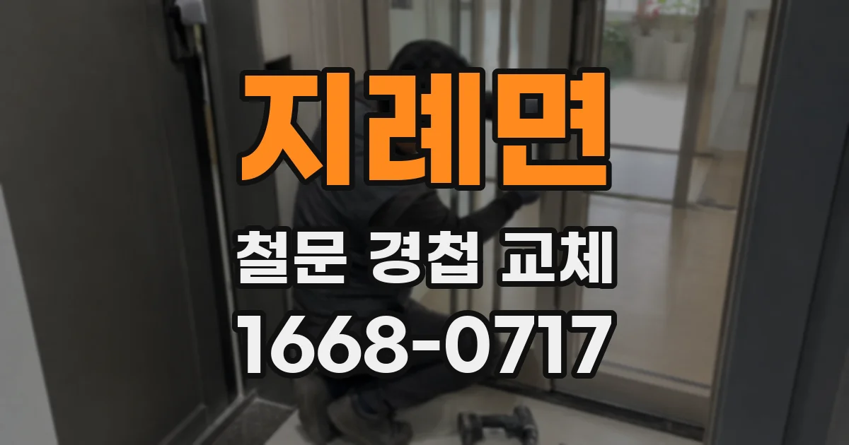 지례면 철문 경첩 교체