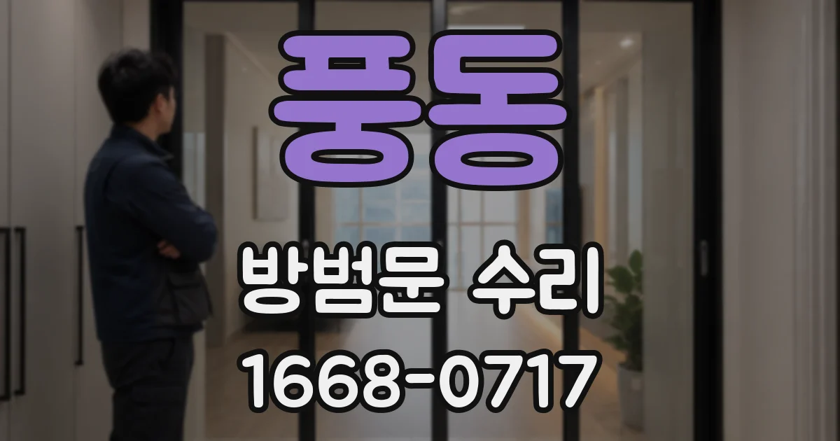 풍동 방범문 수리