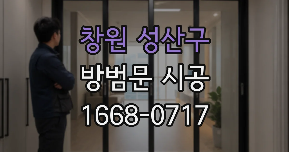 창원 성산구 방범문 시공