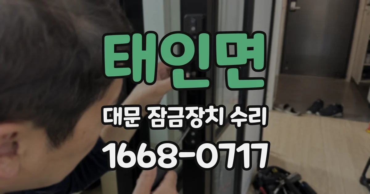태인면 대문 잠금장치 수리