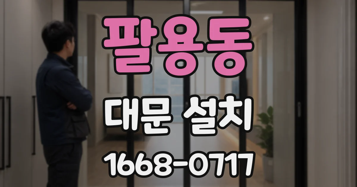 팔용동 대문 설치