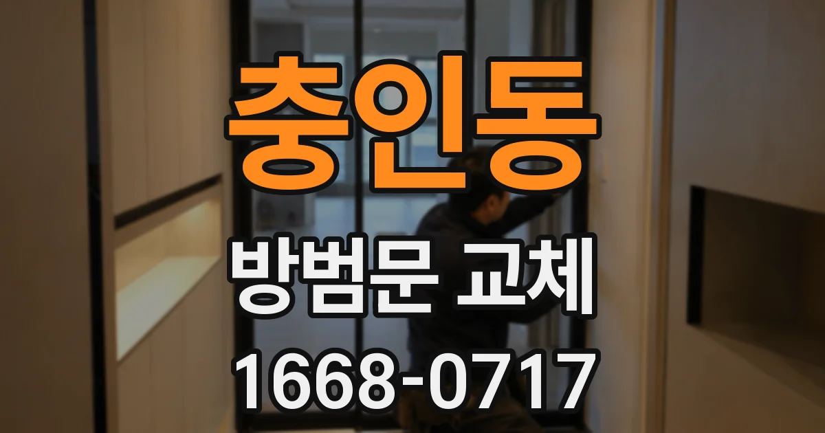 충인동 방범문 교체
