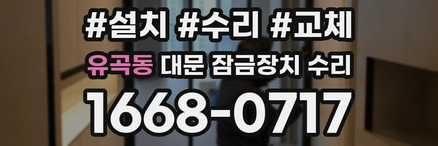 유곡동 대문 잠금장치 수리