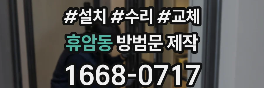 휴암동 방범문 제작