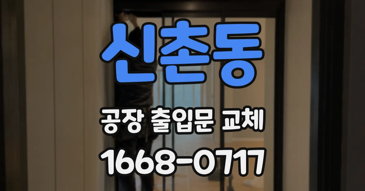 신촌동 공장 출입문 교체
