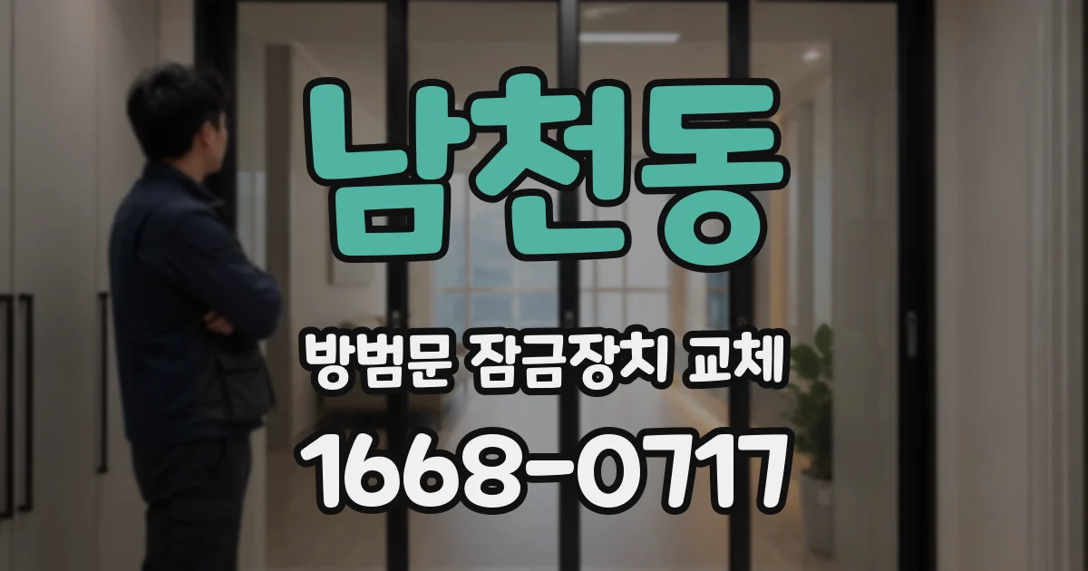 남천동 방범문 잠금장치 교체