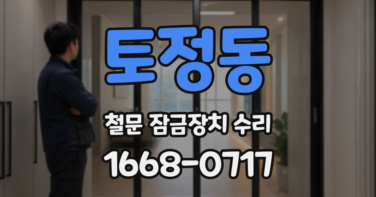 토정동 철문 잠금장치 수리